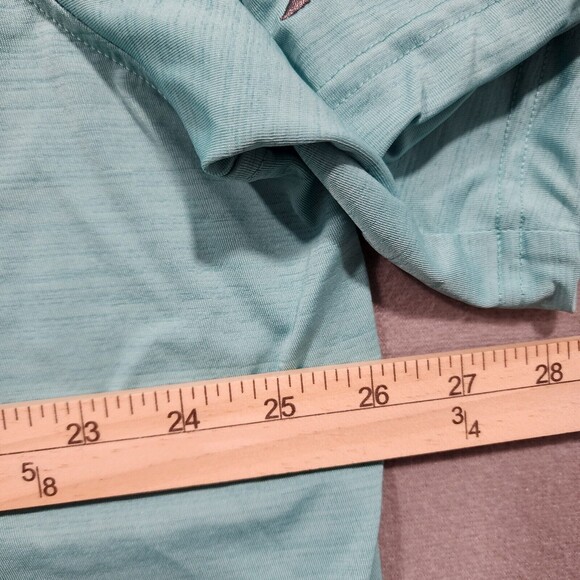 Reebok Shirt Mens 3XL XXX Turquoise Blue Solid Polo Speedwick Short Sleeve - Picture 10 of 15